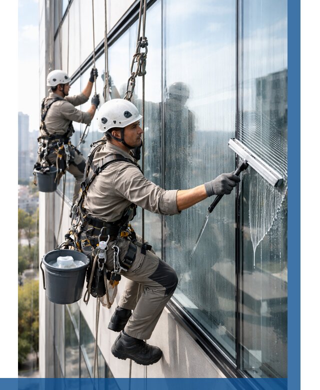 Мойка окон альпинистами в Тольятти от 4654 р. | ВЫСОТНИК-Тля