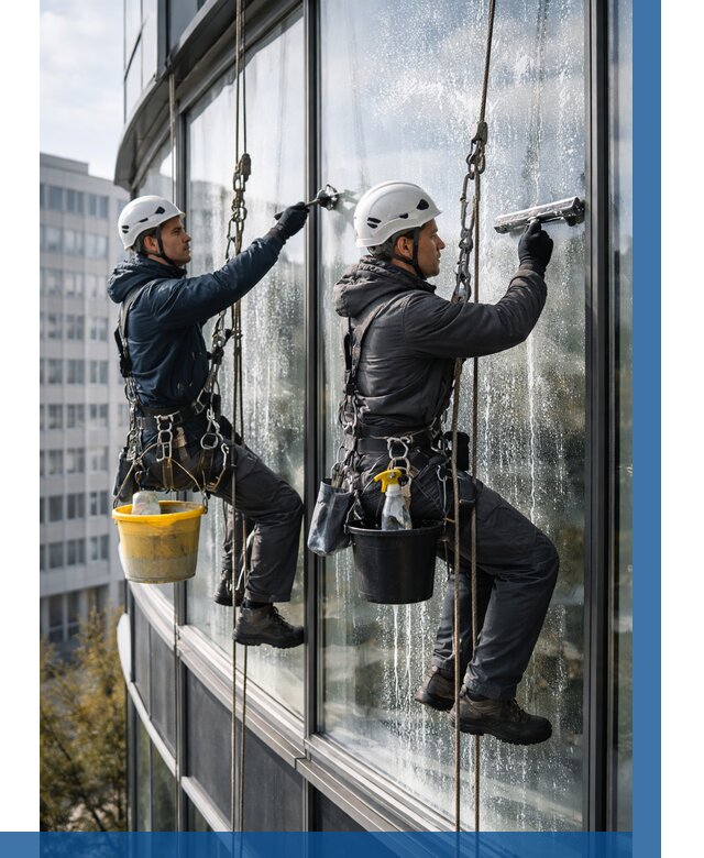 Мойка панорамных окон в Тольятти от 362 р. заказать у ВЫСОТНИК-Тля