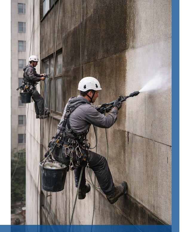 Очистка фасада от копоти в Тольятти от 259 р. | ВЫСОТНИК-Тля