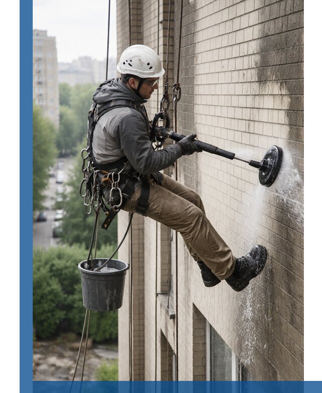 Очистка фасада от копоти в Тольятти профессионально и безопасно