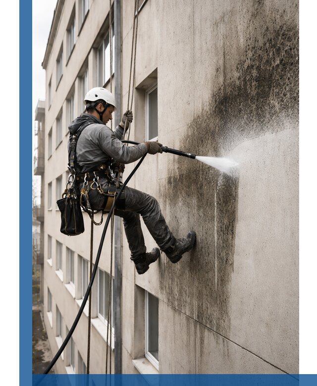 Профессиональная очистка фасадов от плесени в Тольятти