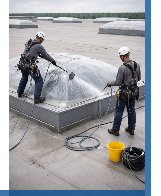 Мойка зенитных фонарей в Тольятти, заказать от 4654 р. | ВЫСОТНИК-Тля