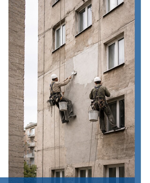 Косметический ремонт фасада в Тольятти от 1138 р. | ВЫСОТНИК-Тля