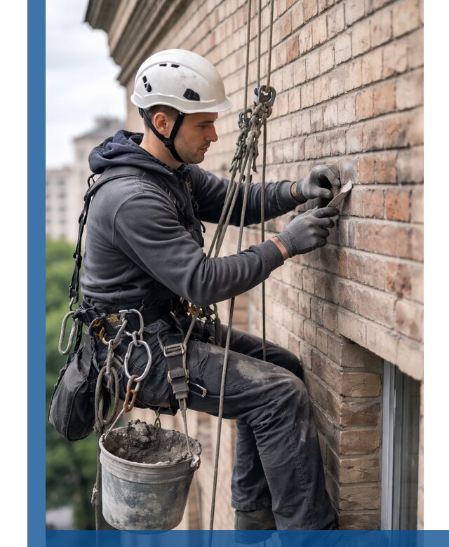 Качественный ремонт кирпичной кладки фасада в Тольятти с гарантией