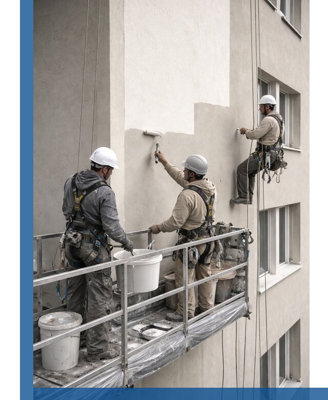 Покраска оштукатуренного фасада в Тольятти под ключ с гарантией