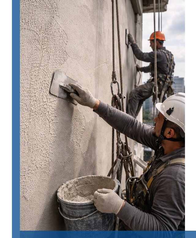 Декоративная штукатурка фасада с утеплением и защитой в Тольятти