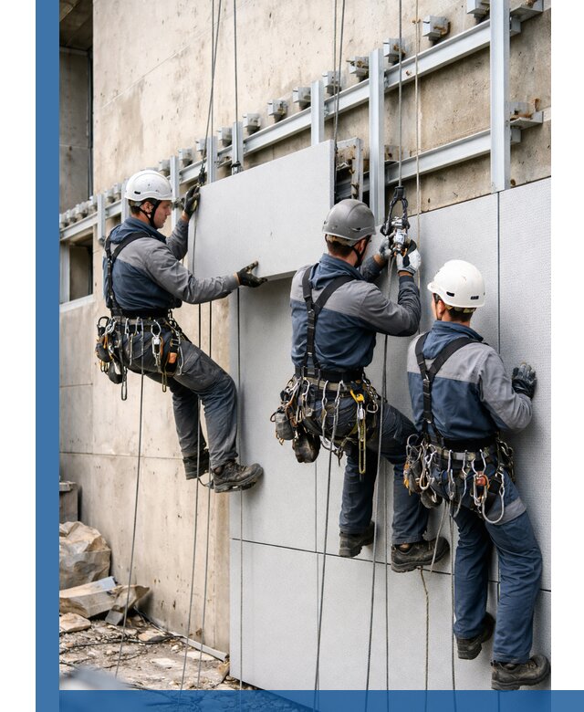 Монтаж вентилируемого фасада в Тольятти под ключ с гарантией качества