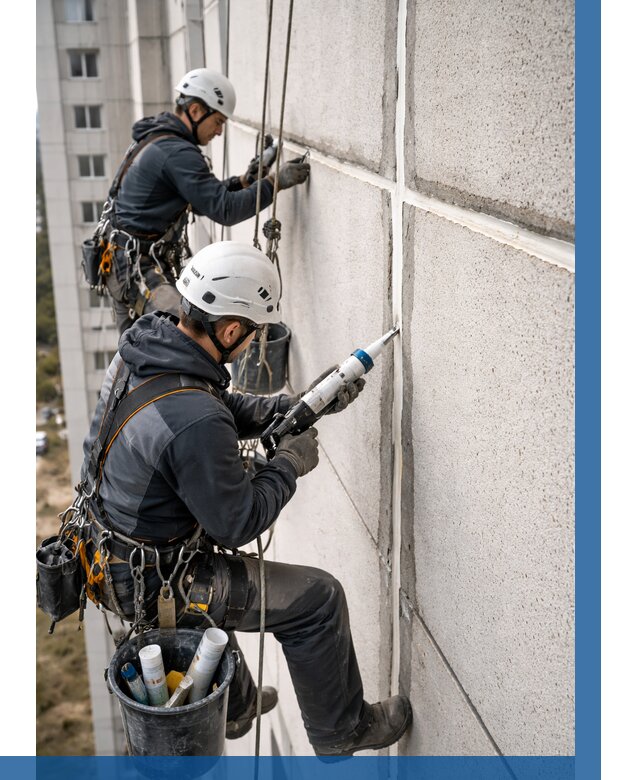 Герметизация межпанельных швов в Тольятти от 724 р. | ВЫСОТНИК-Тля