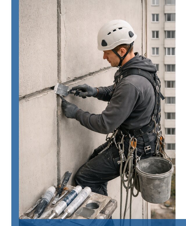 Ремонт межпанельных швов в Тольятти герметизация и восстановление