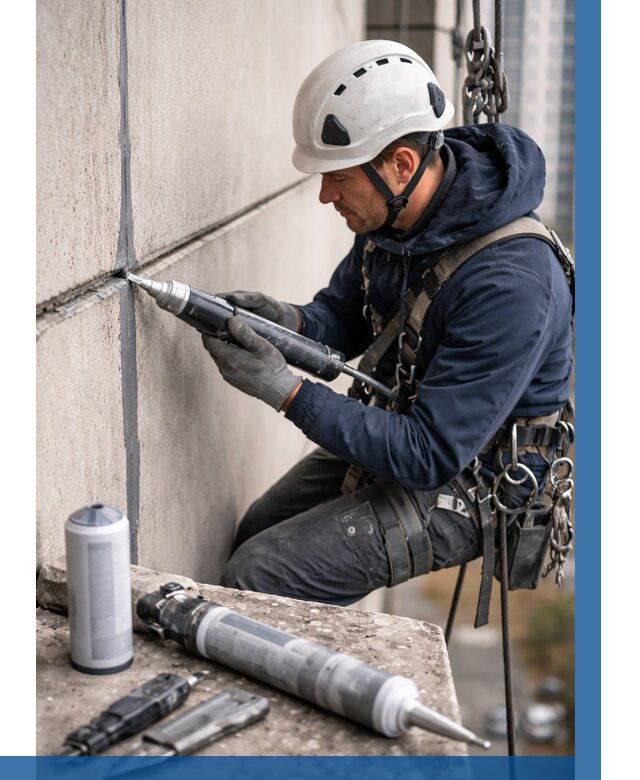 Вторичная герметизация швов в Тольятти от 465 р. | ВЫСОТНИК-Тля