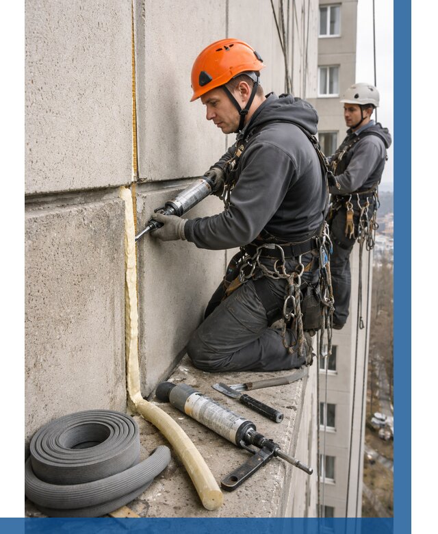 Теплый шов межпанельные швы в Тольятти от 724 р. | ВЫСОТНИК-Тля