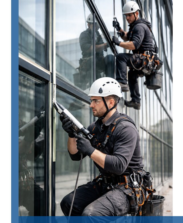 Герметизация витражных швов в Тольятти для зданий и фасадов