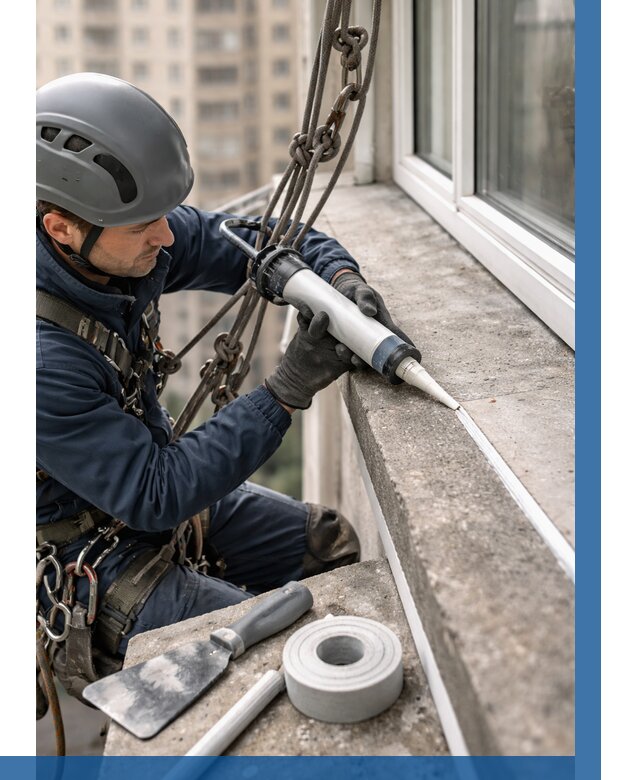 Герметизация балконного козырька в Тольятти от 4654 р. | ВЫСОТНИК-Тля