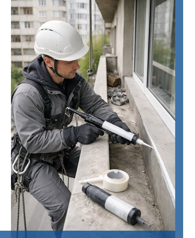 Герметизация швов лоджии в Тольятти от 4654 р. | ВЫСОТНИК-Тля