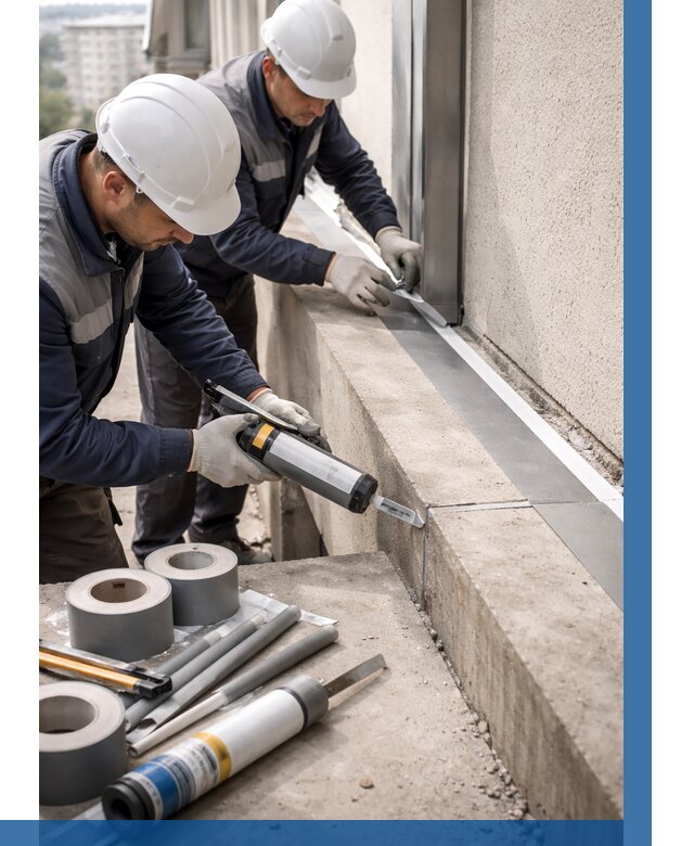 Герметизация примыкания балкона в Тольятти от 4654 р. | ВЫСОТНИК-Тля