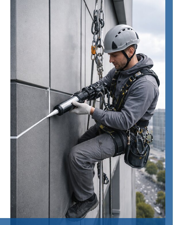 Герметизация стыков фасадных панелей в Тольятти от 6722 р.| ВЫСОТНИК-Тля