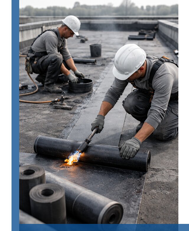 Ремонт рулонной кровли в Тольятти герметизация и восстановление