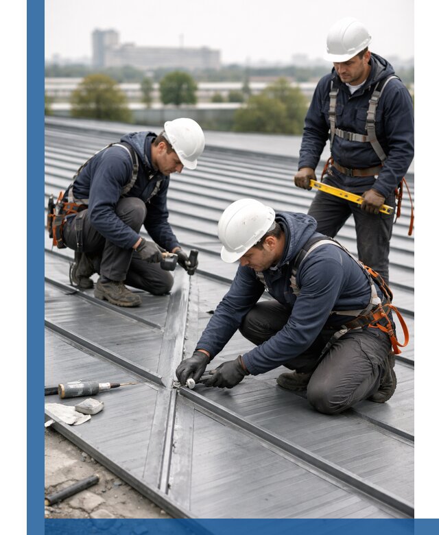 Ремонт фальцевой кровли в Тольятти срочно и качественно