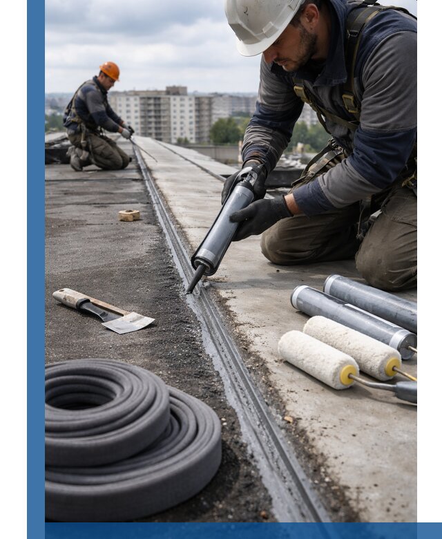 Герметизация швов кровли в Тольятти с гарантией герметичности