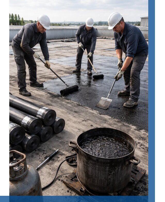 Гидроизоляция кровли мастикой в Тольятти от 621 р. | ВЫСОТНИК-Тля