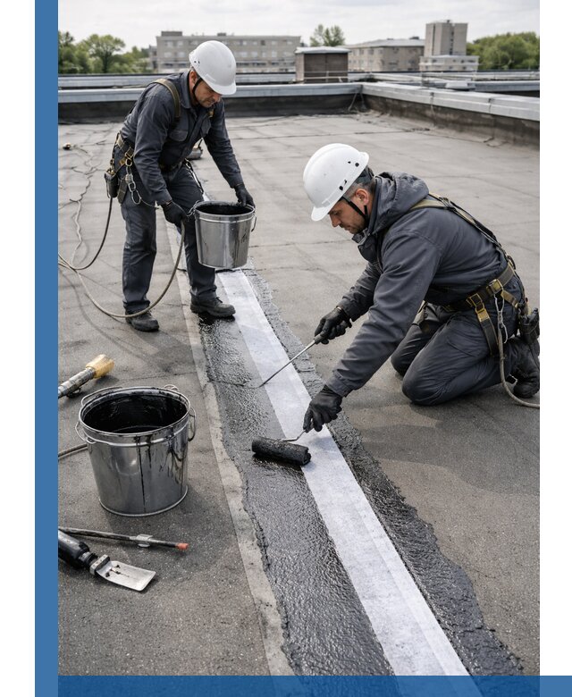 Гидроизоляция кровли мастикой в Тольятти надежная защита