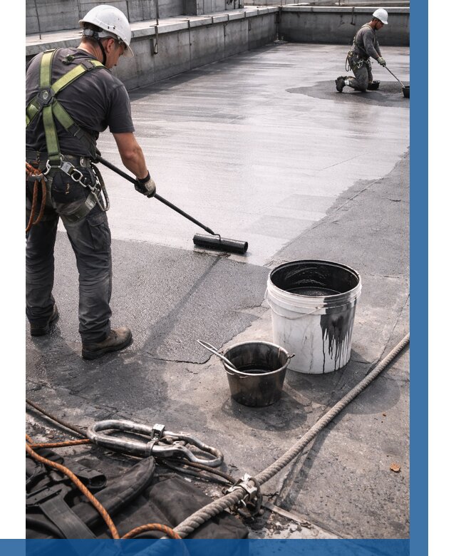 Гидроизоляция кровли жидкой резиной в Тольятти от 517 р. | ВЫСОТНИК-Тля