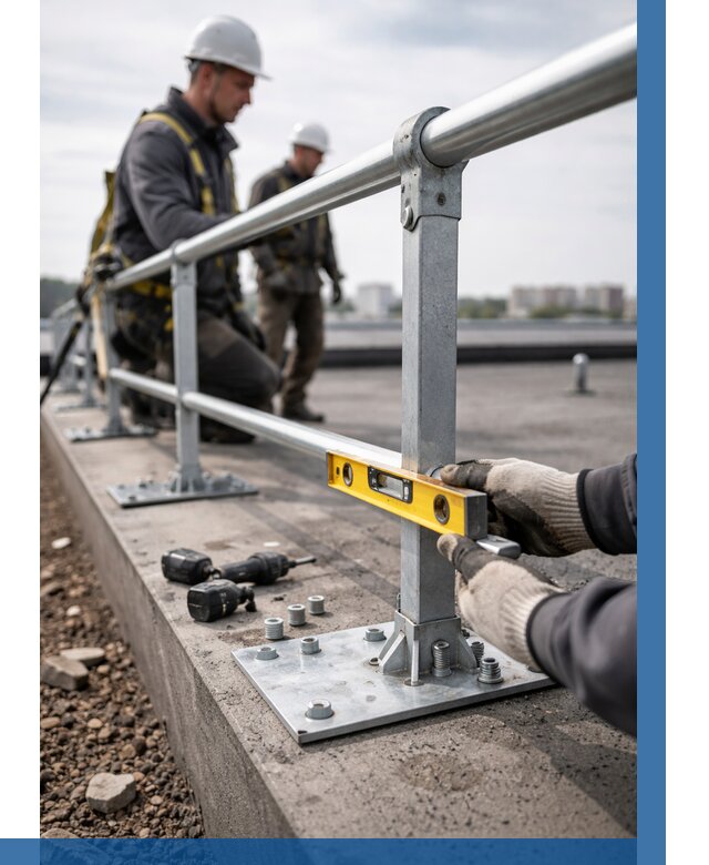 Монтаж кровельного ограждения в Тольятти от 1241 р. | ВЫСОТНИК-Тля