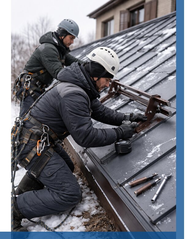 Монтаж снегозадержателей в Тольятти от 465 р. | ВЫСОТНИК-Тля