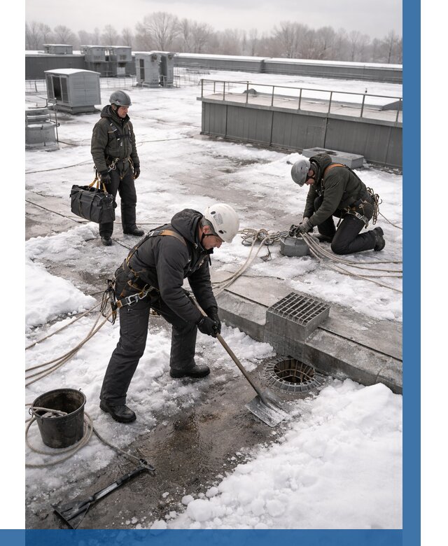 Абонентское обслуживание кровли зимой в Тольятти от 8274 р. | ВЫСОТНИК-Тля