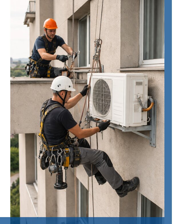 Монтаж внешнего блока кондиционера в Тольятти от 6722 р. | ВЫСОТНИК-Тля