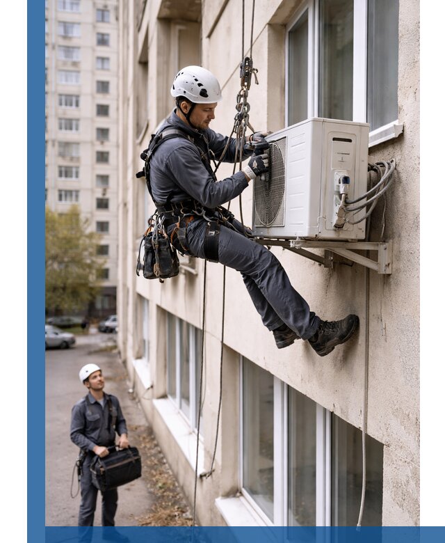 Демонтаж внешнего блока кондиционера в Тольятти профессионально