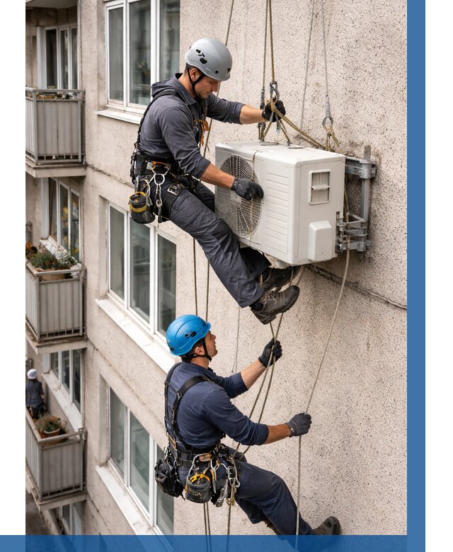 Перенос внешнего блока кондиционера в Тольятти от 9308 р.| ВЫСОТНИК-Тля