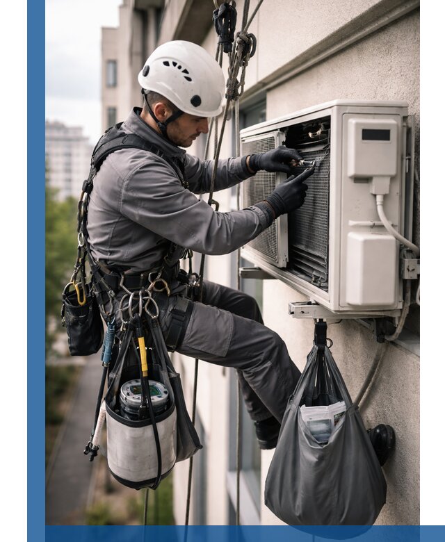 Обслуживание внешнего блока кондиционера в Тольятти профессионально