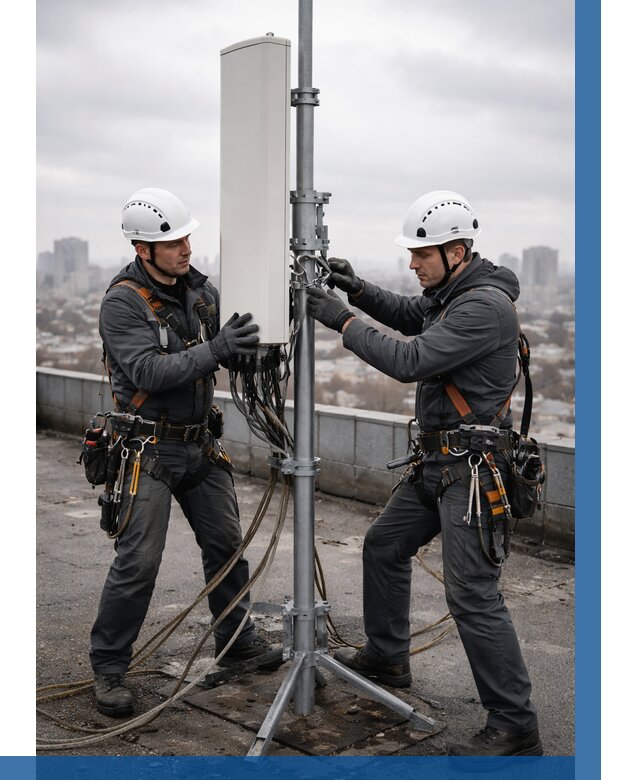 Монтаж антенн связи на крыше в Тольятти от 8791 р. | ВЫСОТНИК-Тля