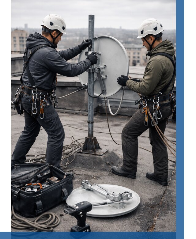 Демонтаж антенн на крыше в Тольятти от 4654 р. | ВЫСОТНИК-Тля