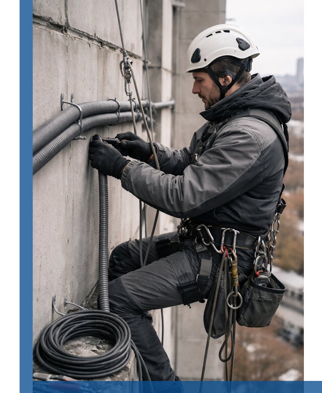 Профессиональный монтаж гофры для кабеля в Тольятти с гарантией