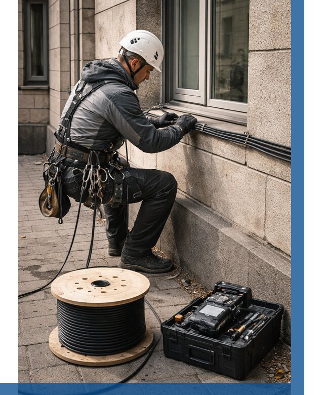 Прокладка оптоволоконного кабеля в Тольятти от 827 р. | ВЫСОТНИК-Тля