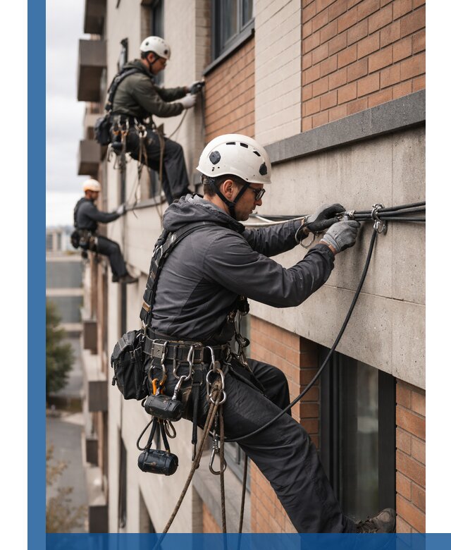 Крепление кабеля на фасаде монтаж и крепеж в Тольятти