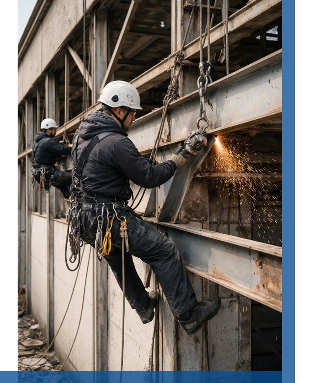 Демонтаж металлоконструкций на высоте в Тольятти от 6722р. |ВЫСОТНИК-Тля