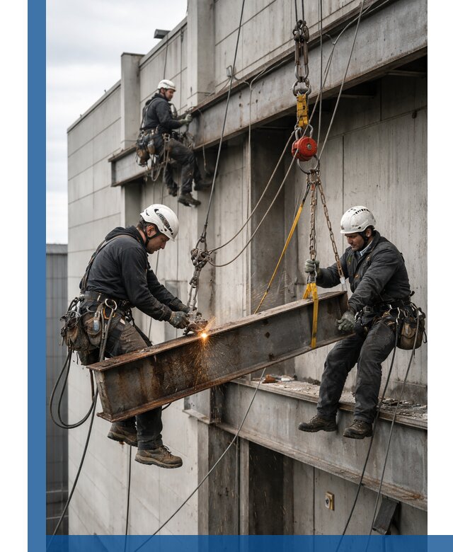 Демонтаж металлоконструкций на высоте в Тольятти под ключ