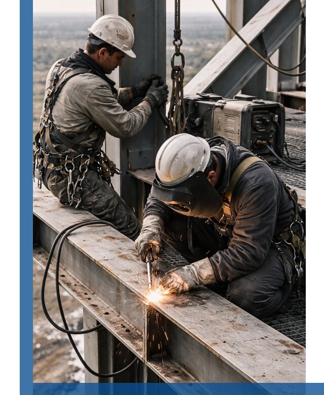 Высотные сварочные работы в Тольятти для промышленных объектов