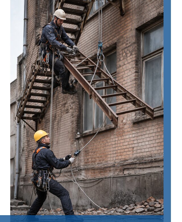 Демонтаж пожарной лестницы в Тольятти от 12410 р. | ВЫСОТНИК-Тля