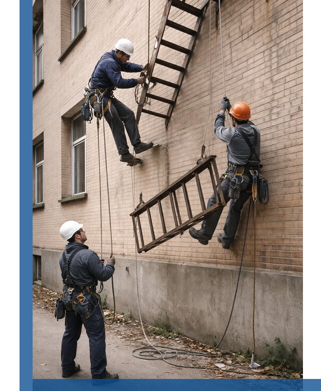 Демонтаж пожарной лестницы в Тольятти быстро и безопасно