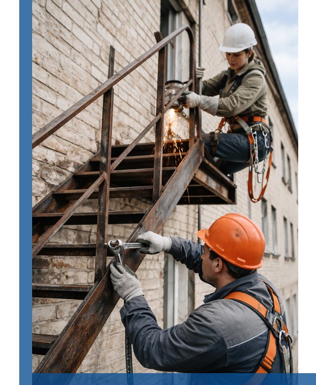 Ремонт и восстановление пожарных лестниц с выездом в Тольятти