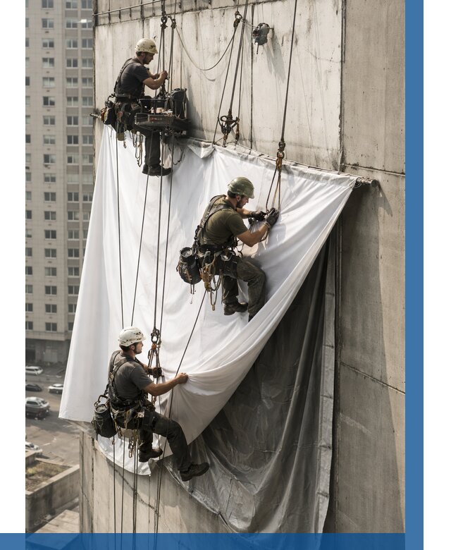 Замена баннерного полотна в Тольятти от 6722 р. | ВЫСОТНИК-Тля—заказать