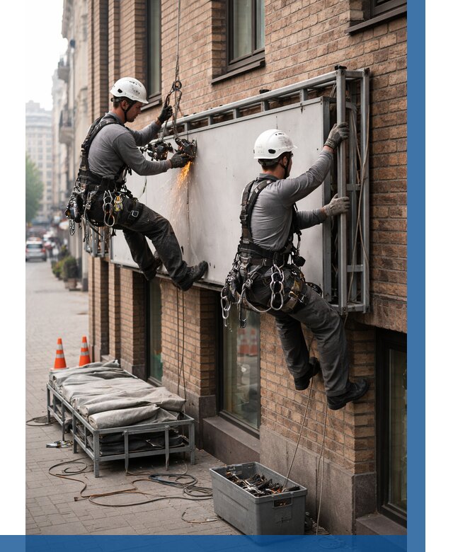 Демонтаж рекламной вывески в Тольятти от 6722 р. | ВЫСОТНИК-Тля