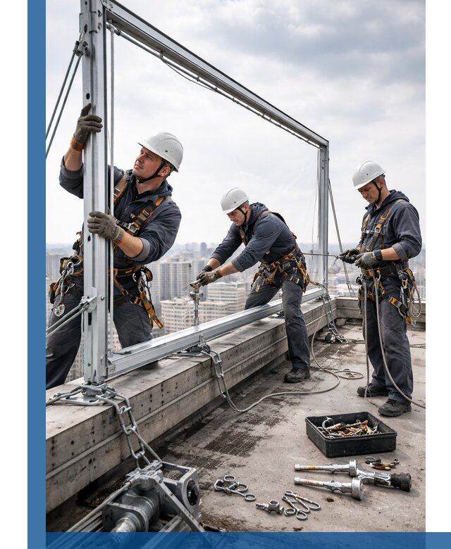 Монтаж крышных рекламных конструкций под ключ в Тольятти