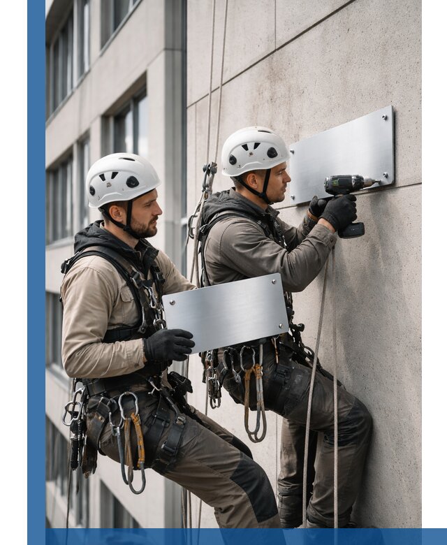 Монтаж табличек и указателей в Тольятти для зданий и сооружений