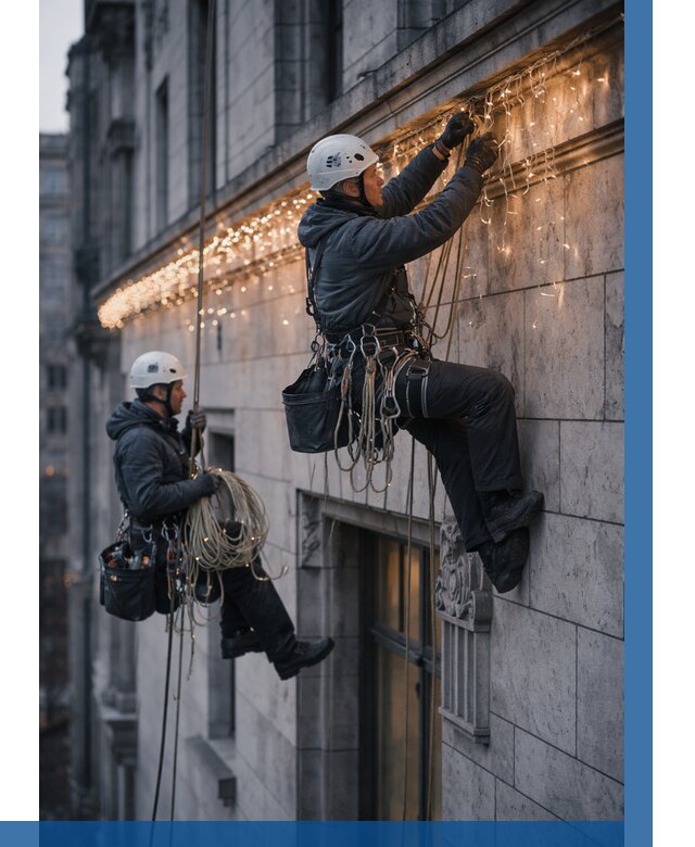 Монтаж новогодней иллюминации в Тольятти от 8791 р. | ВЫСОТНИК-Тля