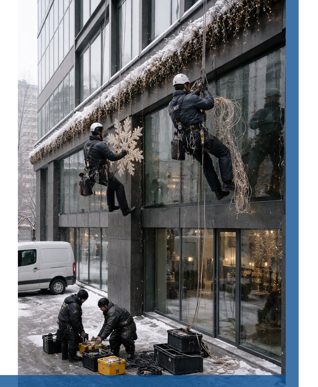 Демонтаж новогоднего оформления в Тольятти от 5688 р. | ВЫСОТНИК-Тля